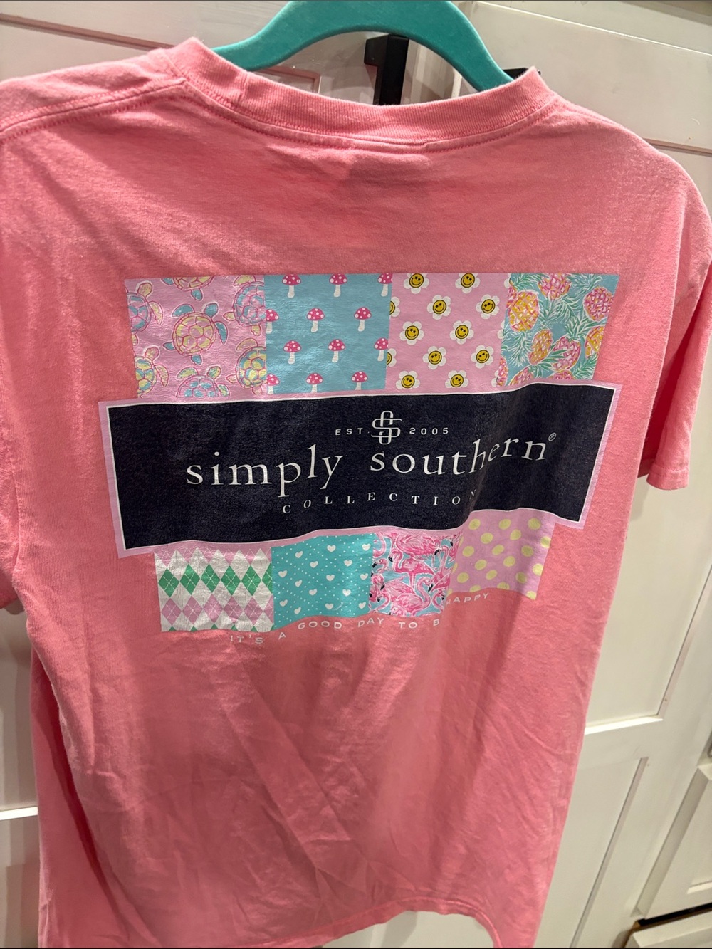Simply Southern Girls' Pink Graphic Tee
